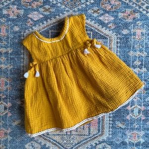 Oshkosh girls tunic top dress size 3T yellow spring